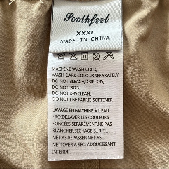 Soothfeel Capri Lightweight Khaki Cargo Pants Plus Sz XXXL Stretch Elastic Waist - Picture 6 of 15